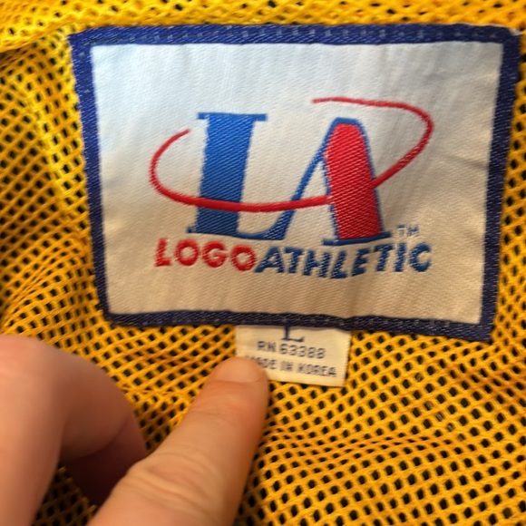 Logo Athletic men’s vintage blue windbreaker Notre Dame jacket size large - Picture 9 of 9